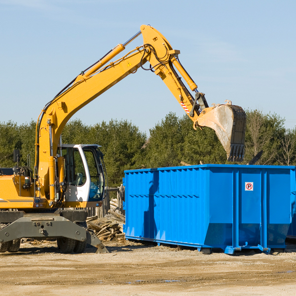 what happens if the residential dumpster is damaged or stolen during rental in Garrison IA